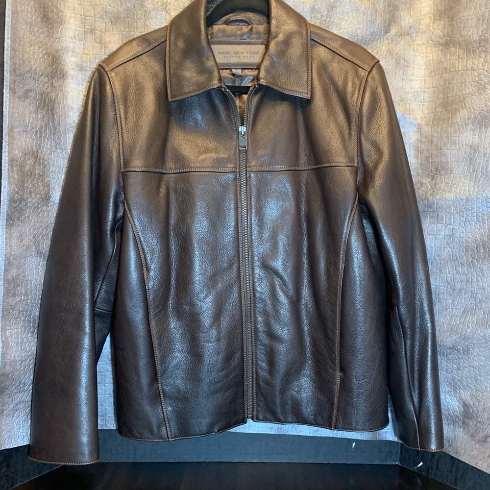 Andrew Marc Mens  leather jacket